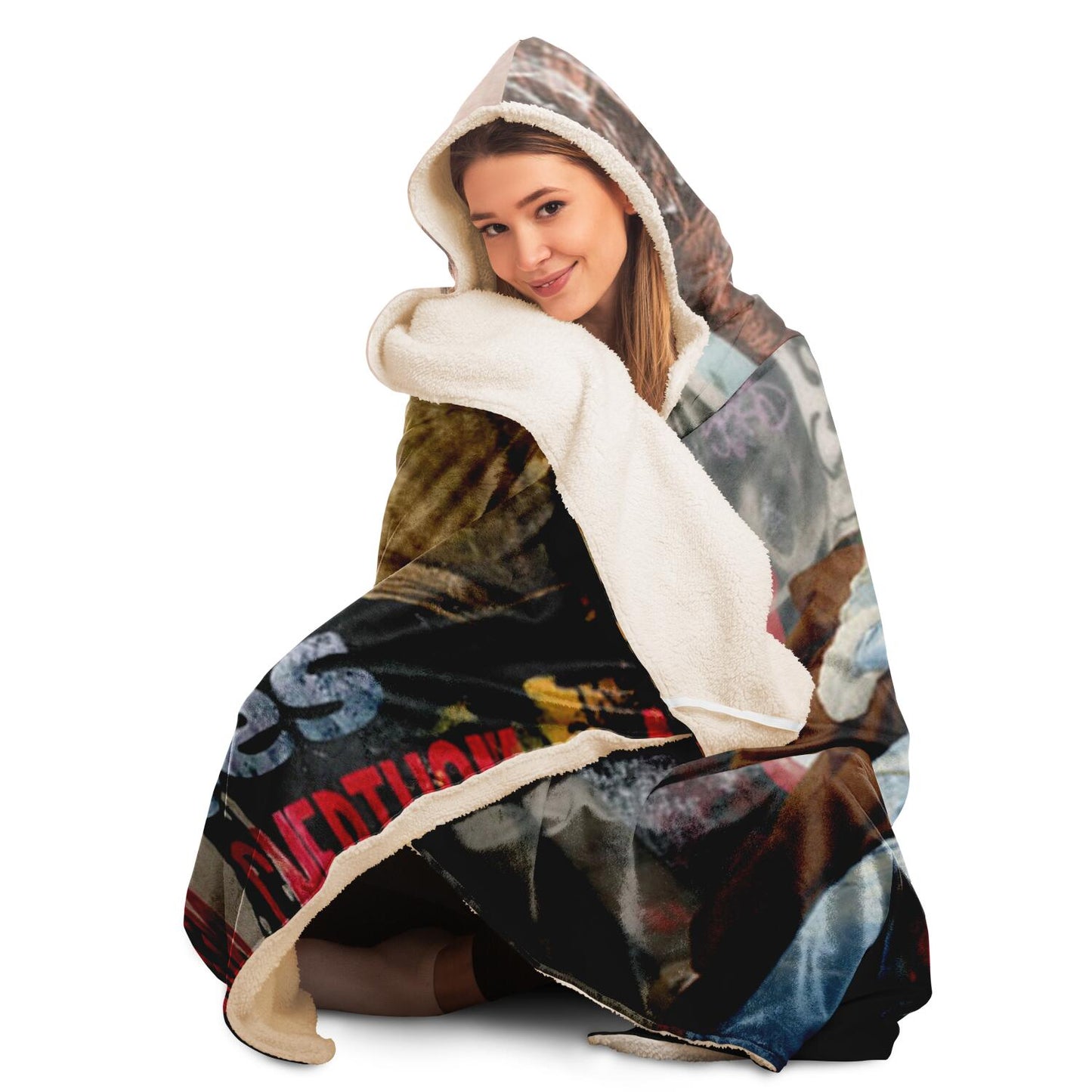 Kisses Hooded Blanket