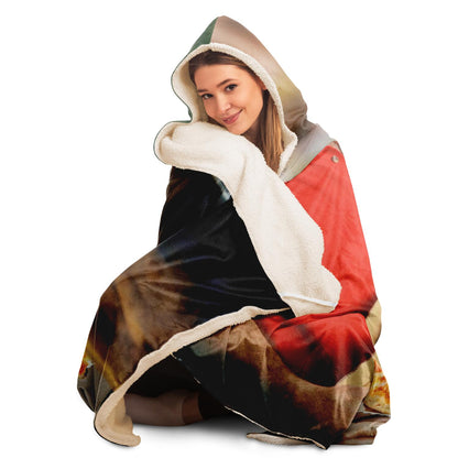 Vang Gogh's Pizza Hooded Blanket