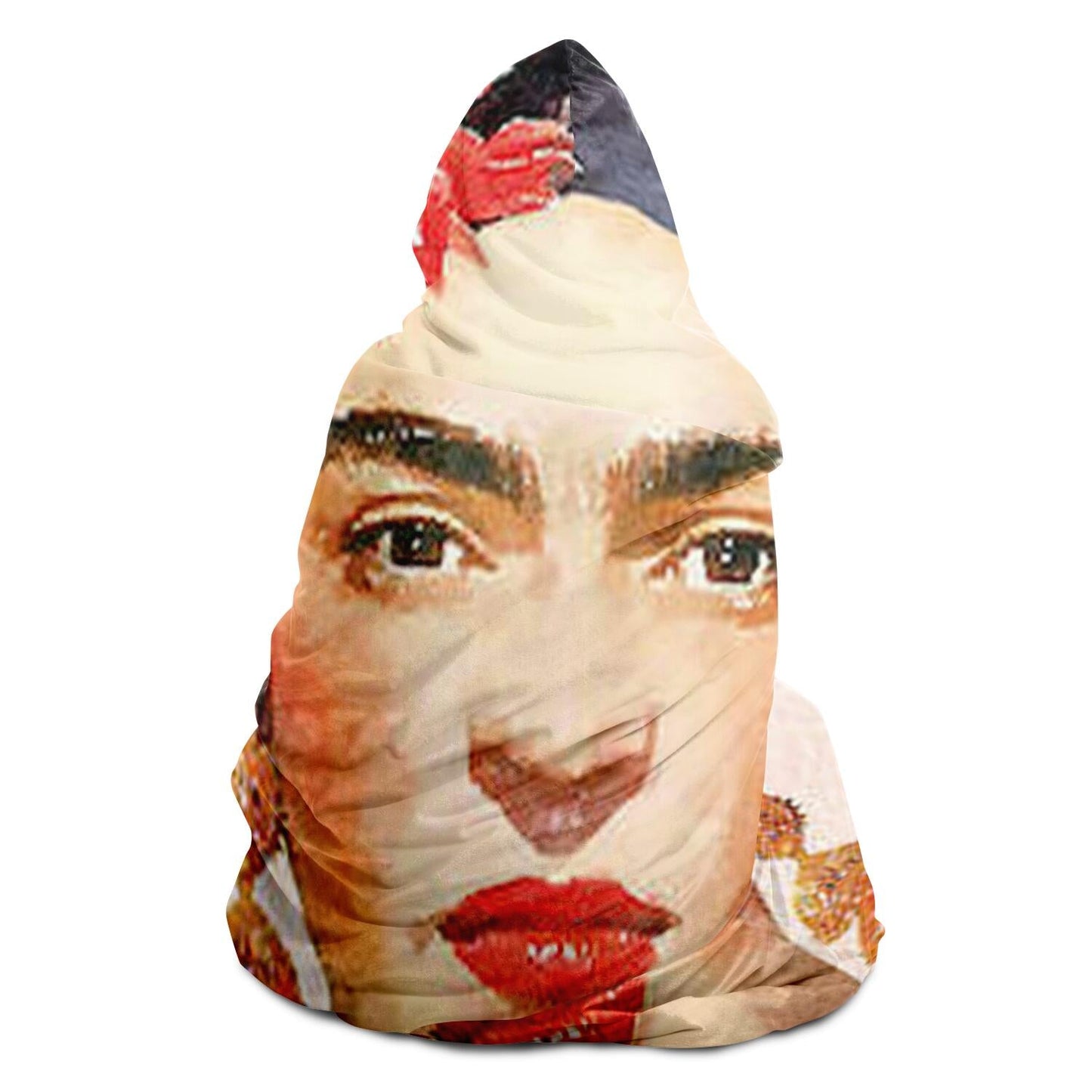 Frida Navy Hooded Blanket