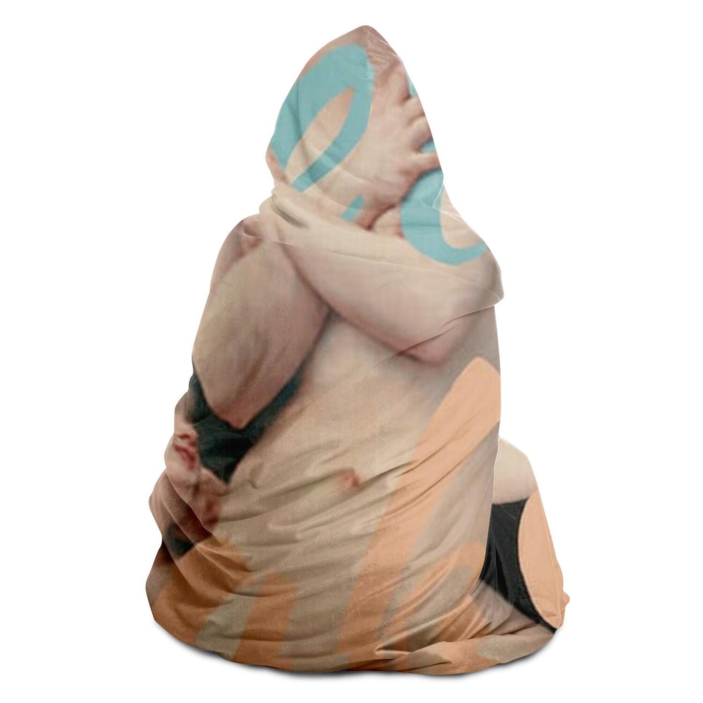 Get Naked Art Print Hooded Blanket