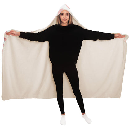 Abstract Pattren Hooded Blanket