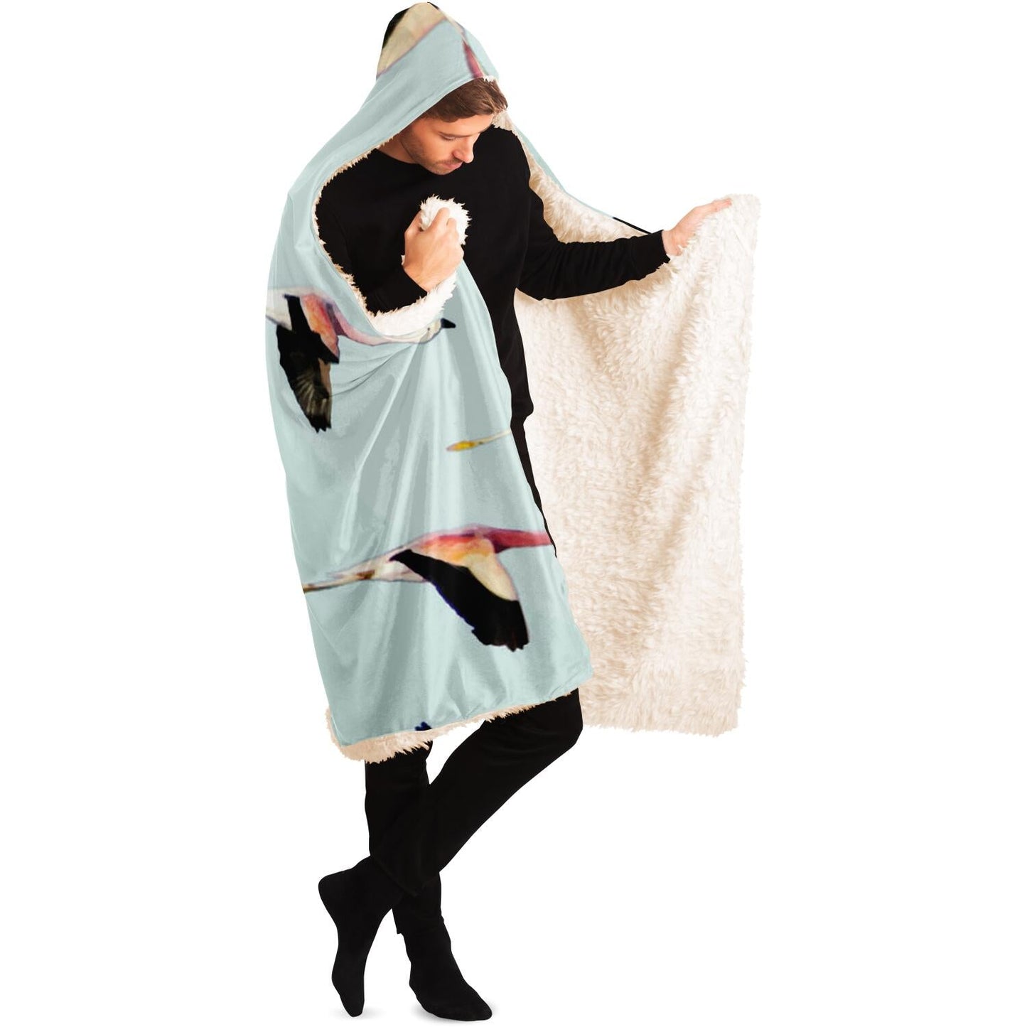 MIGRATION Hooded Blanket