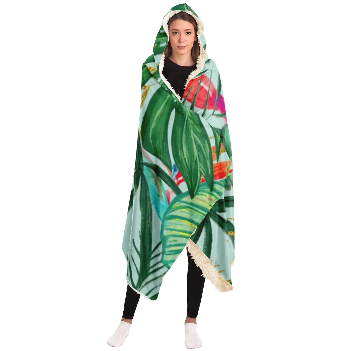 The Tropics III Hooded Blanket