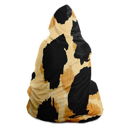 Abstract Pattren Hooded Blanket