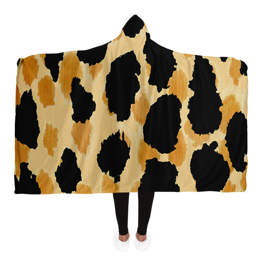 Abstract Pattren Hooded Blanket