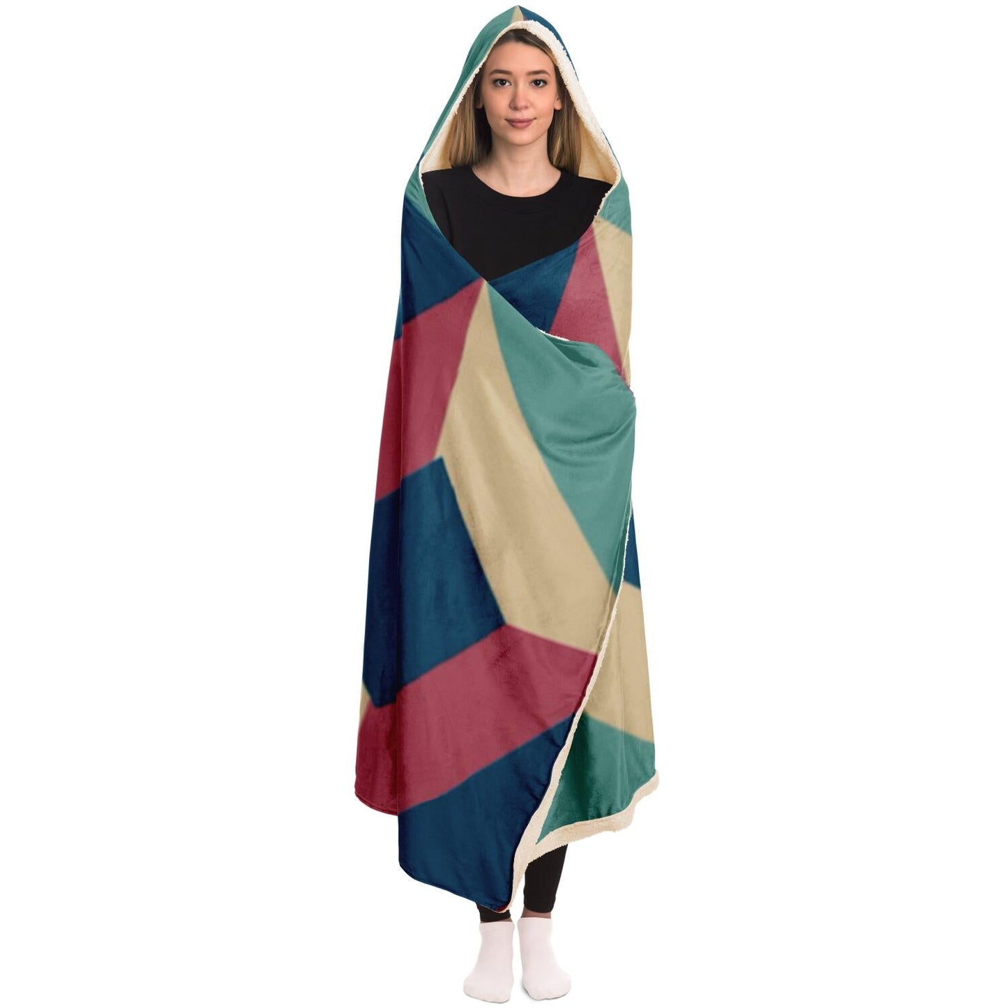 Geopattern Hooded Blanket