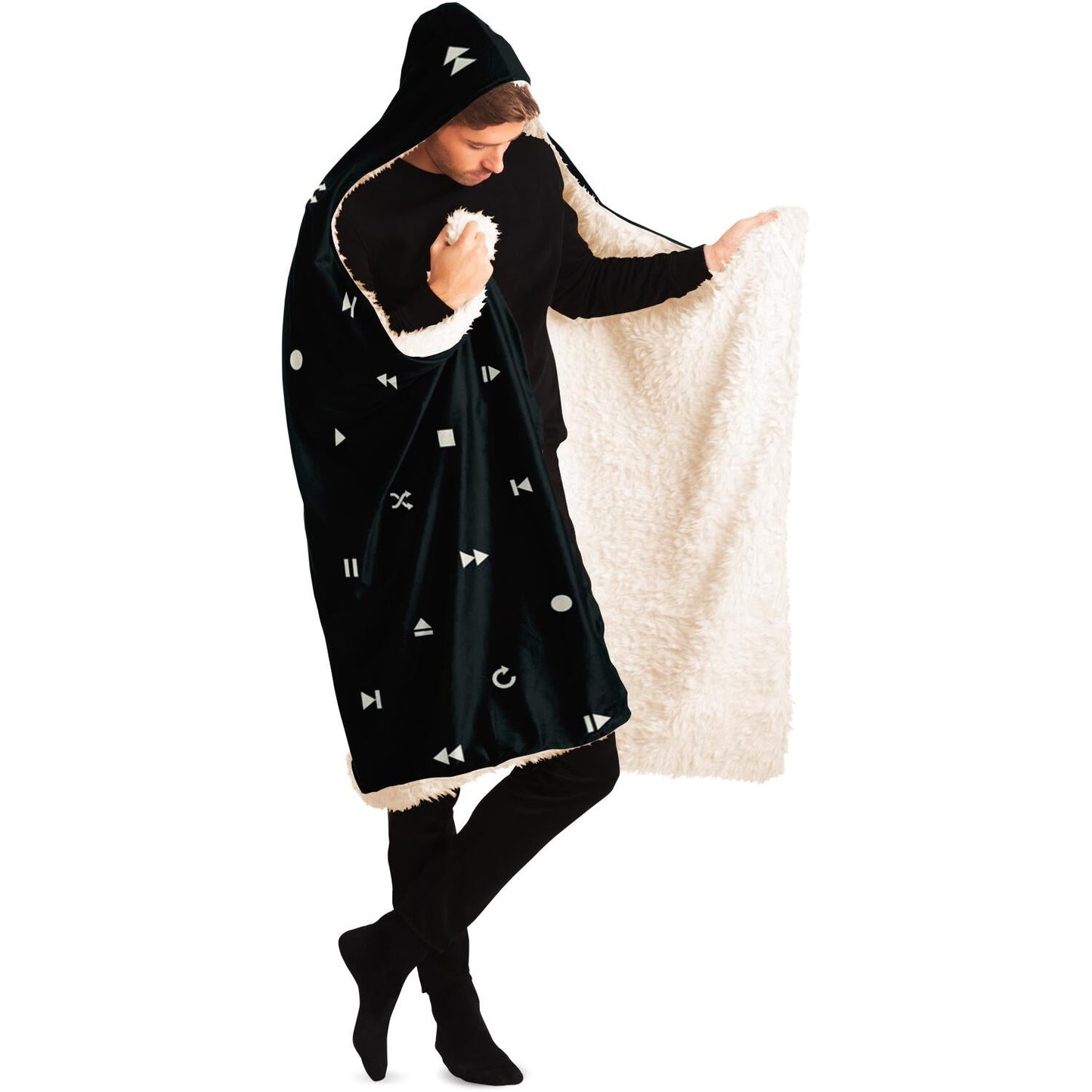 Dots Hooded Blanket