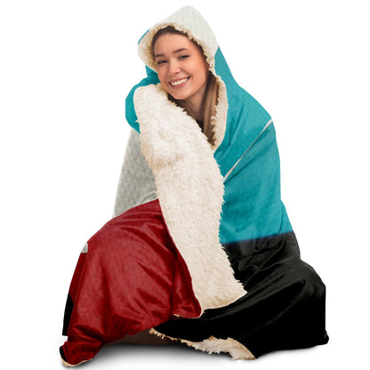 The Black Wave Hooded Blanket