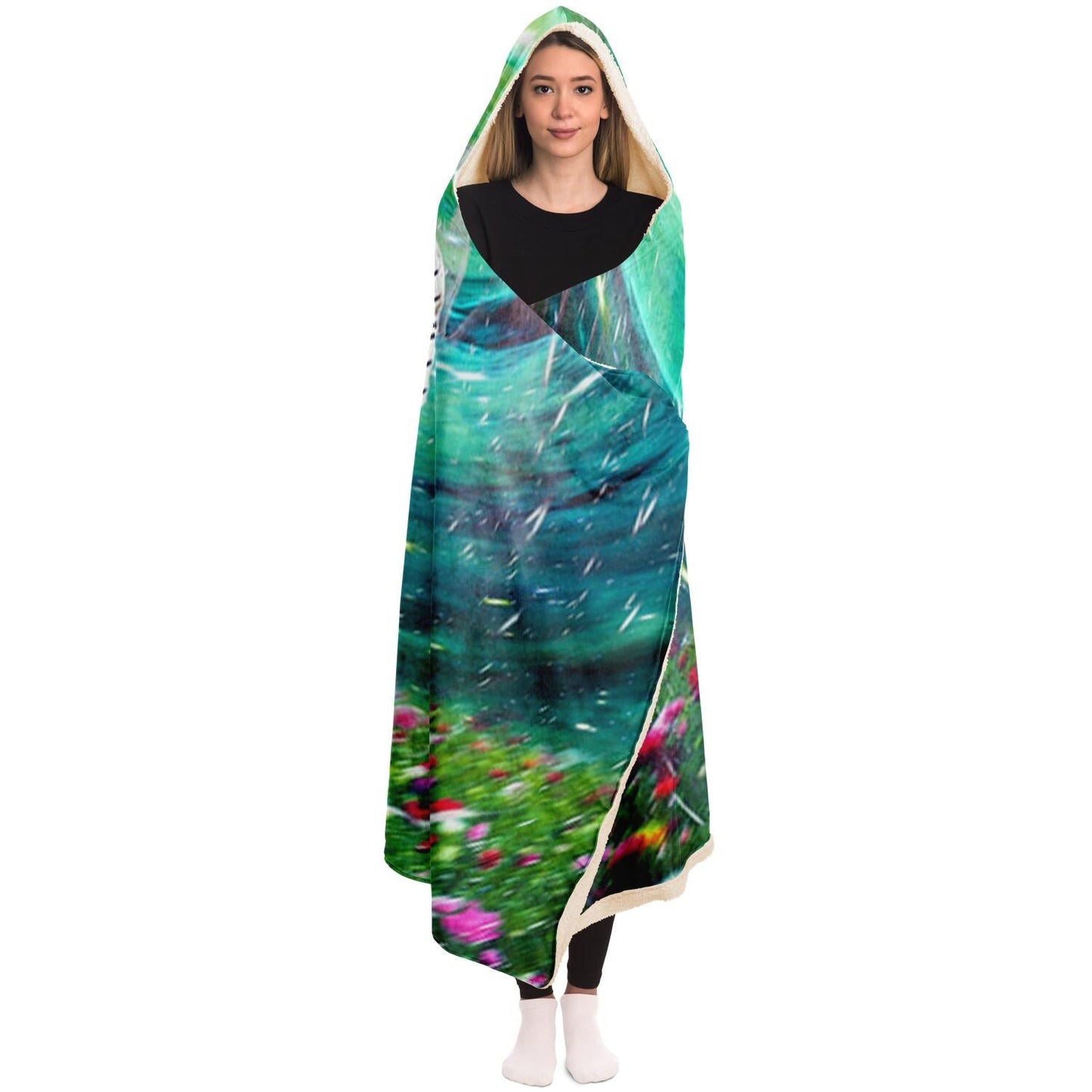 Tropical Vibes Hooded Blanket