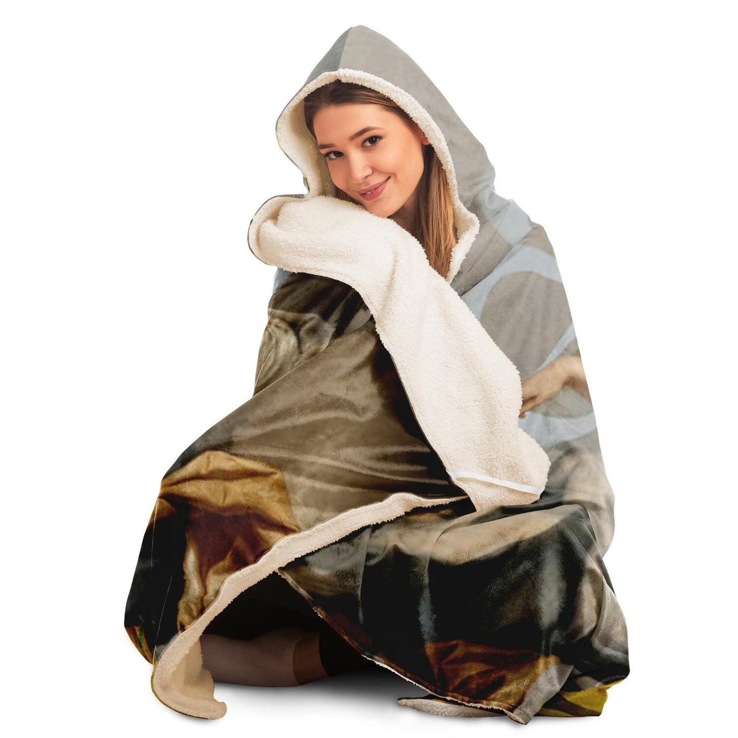 Peace & Love Hooded Blanket