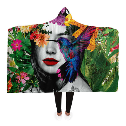 Chelsea Flowers Hooded Blanket