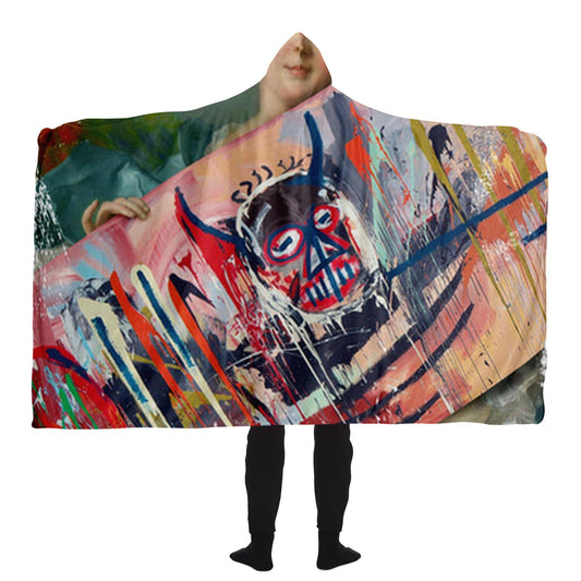 Basquiat Fan Hooded Blanket