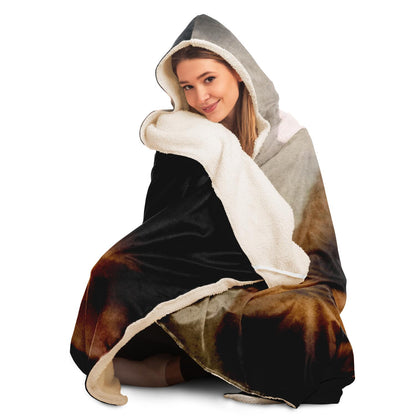 Portrait of Benoît-Agnes Trioson by Anne-Louis Girodet de Roussy-Trioson Women sweater  Hooded Blanket