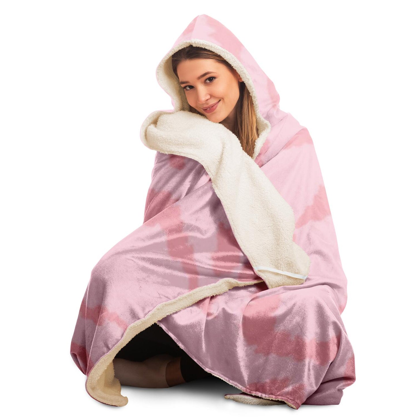 Abstract Pattren Hooded Blanket