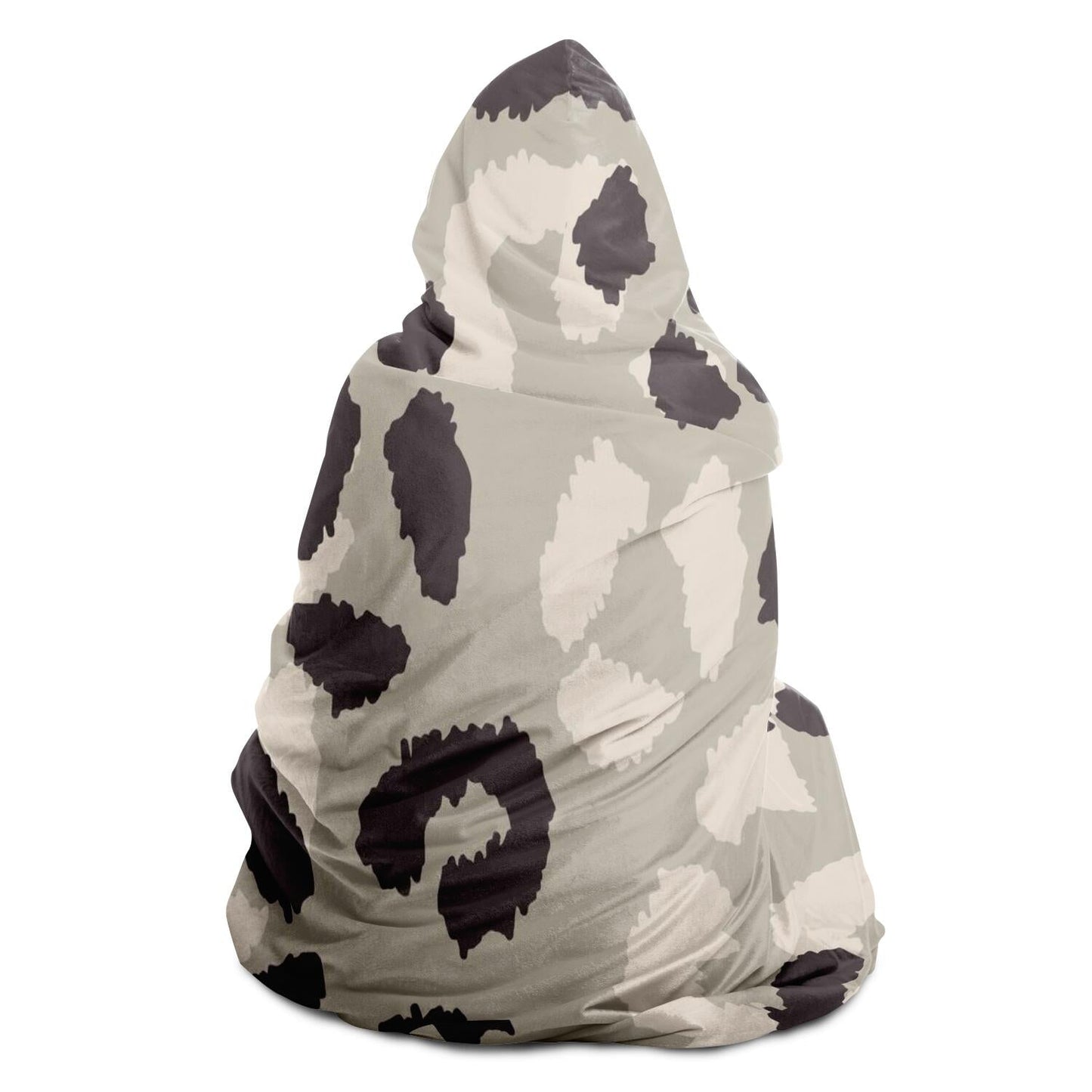 Leopard  Pattern Hooded Blanket