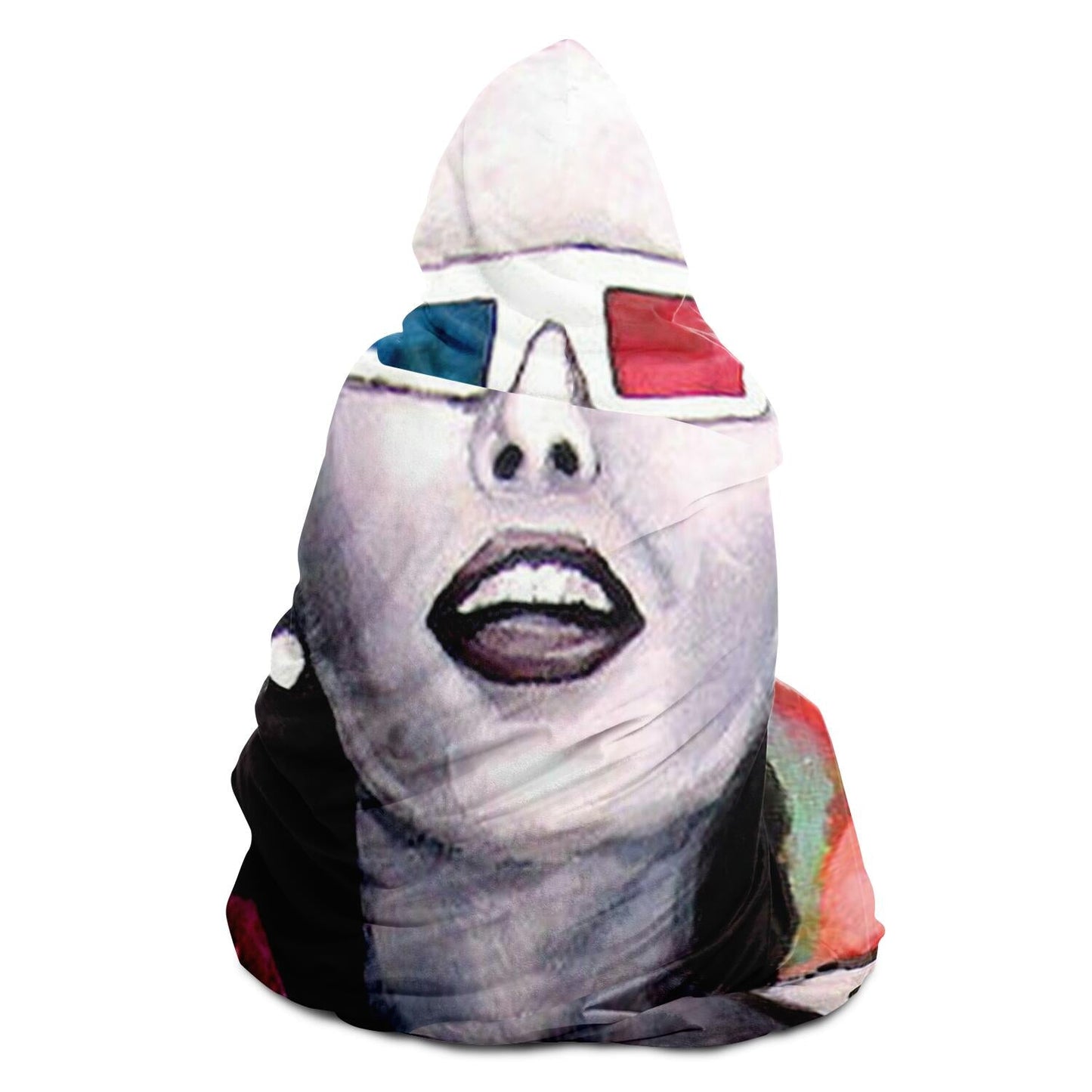 Distorted Perception Hooded Blanket