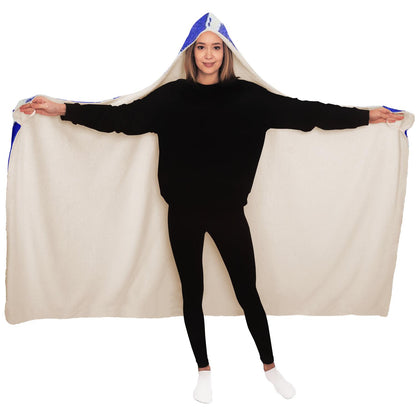 Abstract Pattren Hooded Blanket