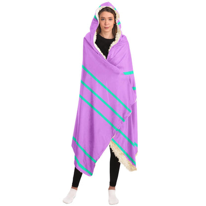 Simple Lines Pattern pl Poster Hooded Blanket