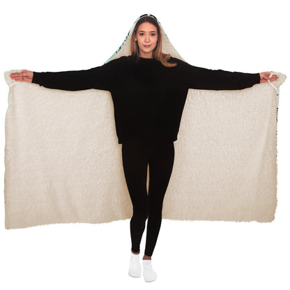 Ghost Pattern Hooded Blanket