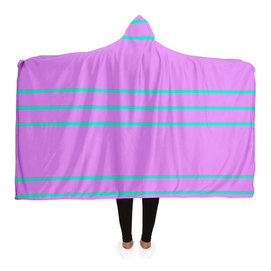 Simple Lines Pattern pl Poster Hooded Blanket