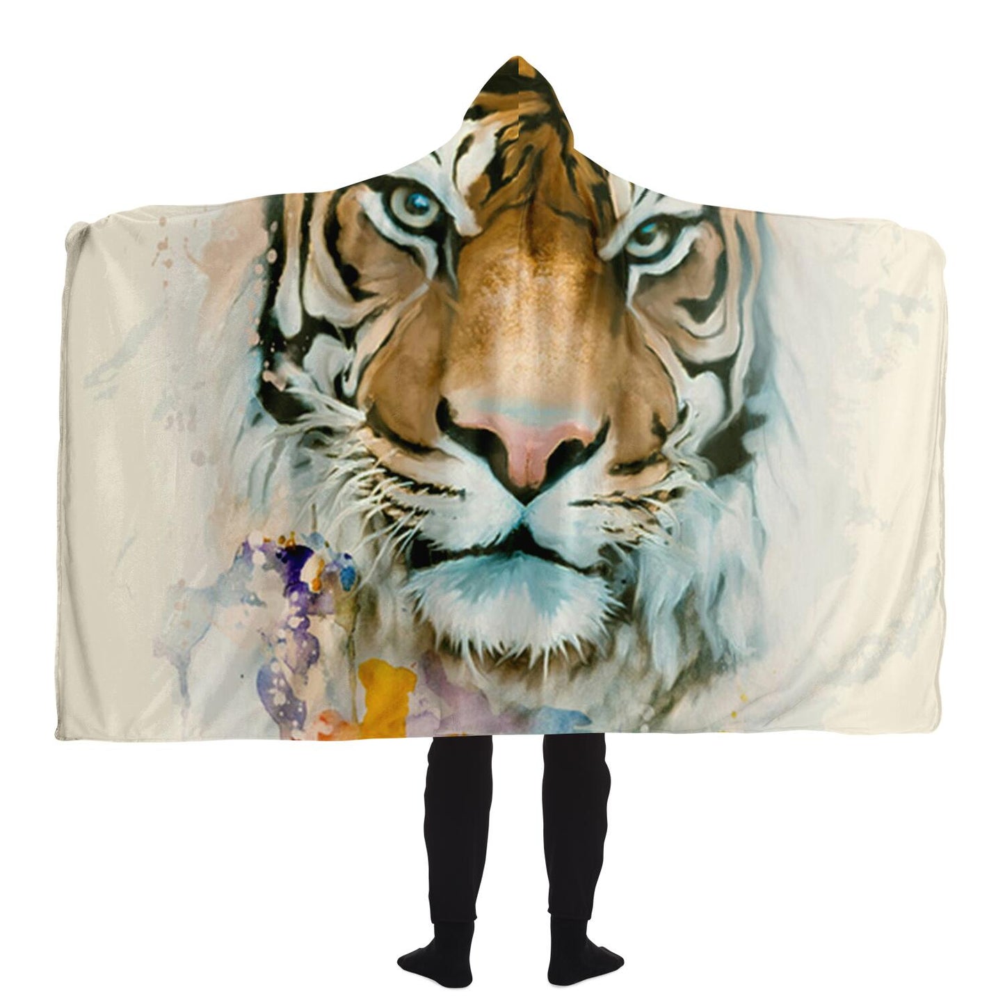 Tiger colors Hooded Blanket