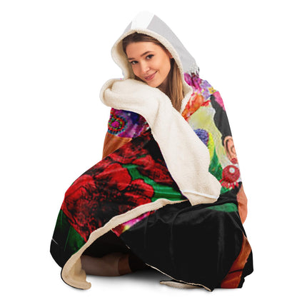 Frida Kahlo Lovers Hooded Blanket