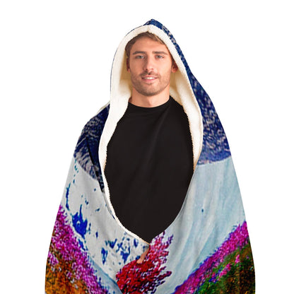 The World Behind Hooded Blanket