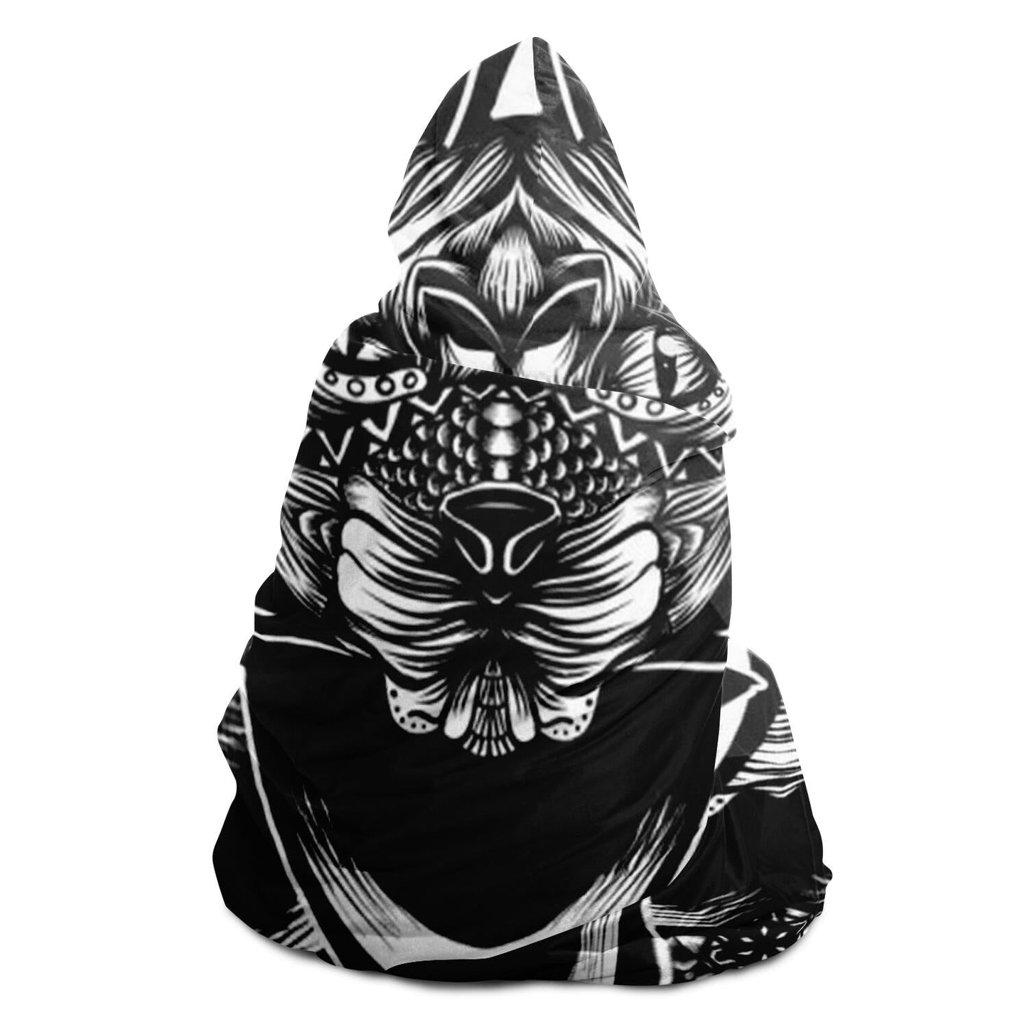 Sphynx Pattern Bw Hooded Blanket