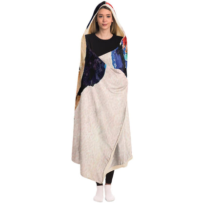 Frida Navy Hooded Blanket