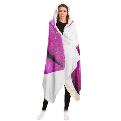 Purple Lips Hooded Blanket