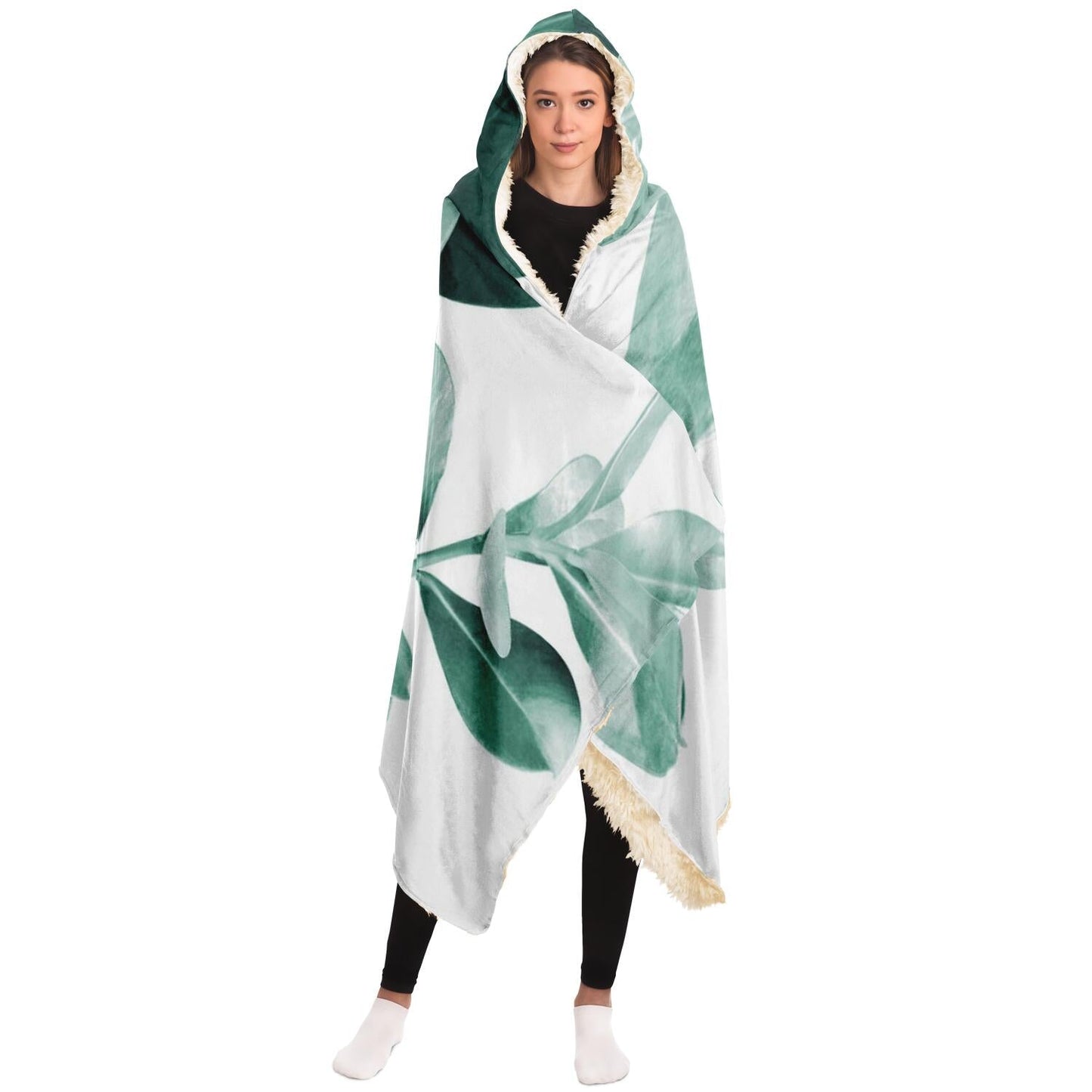 Ficus Leaves Dream Hooded Blanket