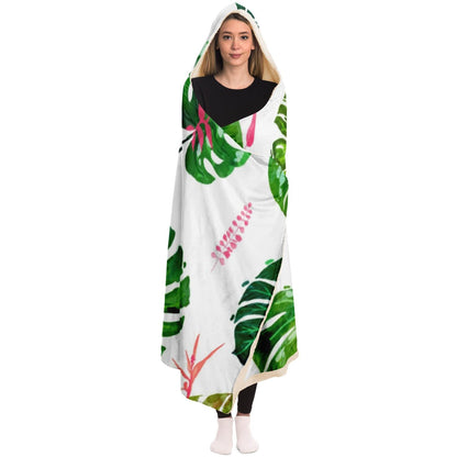 Monstera Love II Poster  Hooded Blanket