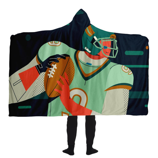 American football character Hooded Football