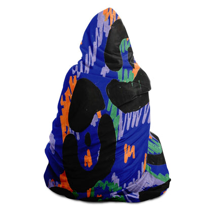 Abstract Pattren Hooded Blanket