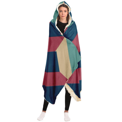 Geopattern Hooded Blanket