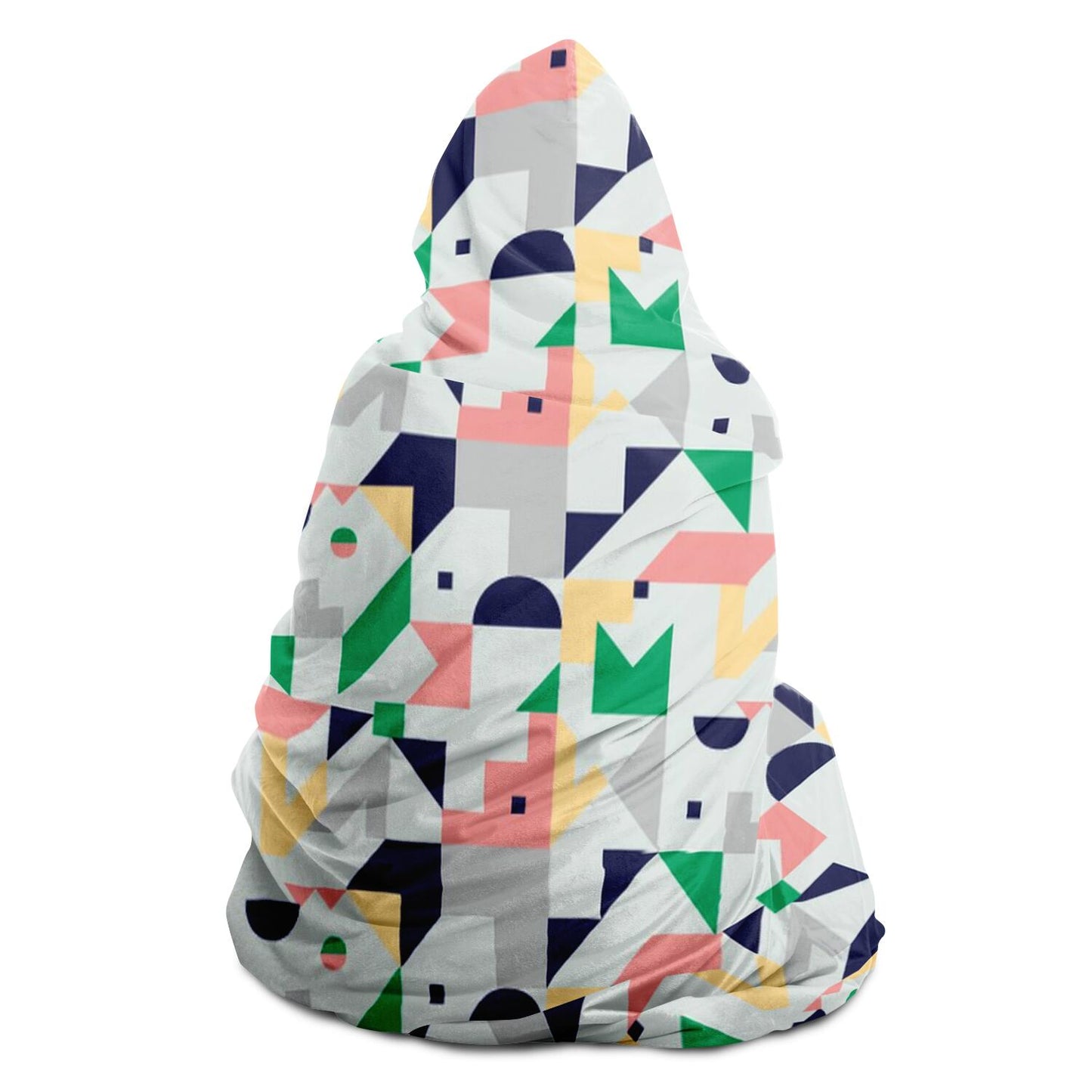 Abstract Pattren Hooded Blanket