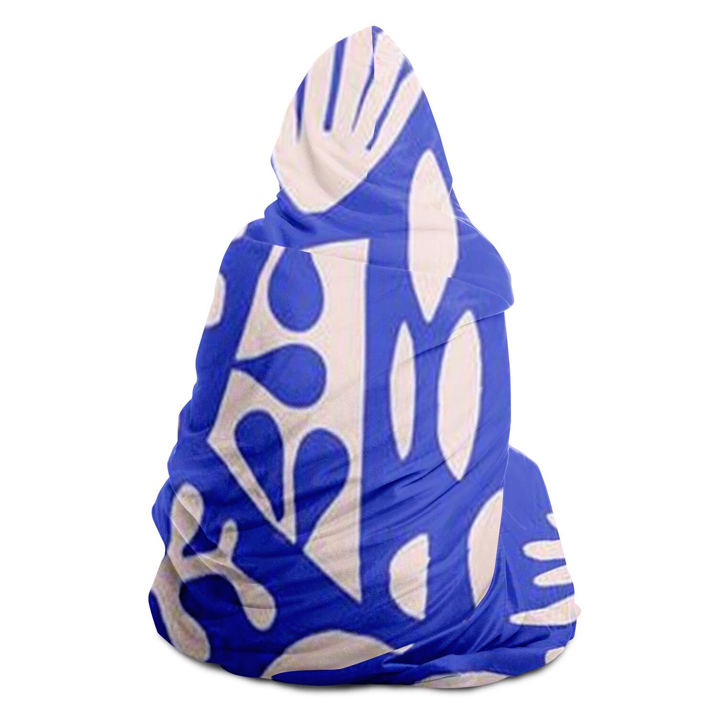 Abstract Pattren Hooded Blanket