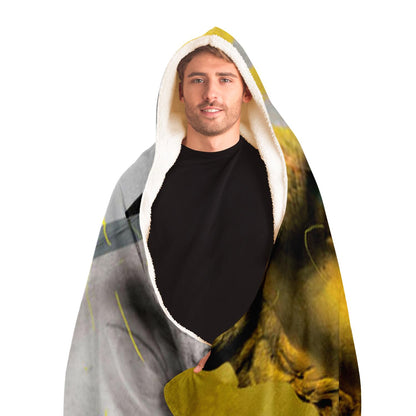 Colourful Past Hooded Blanket