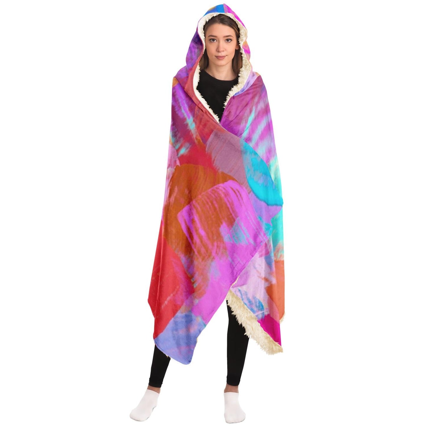 Candy Shop Poster Hooded Blanket