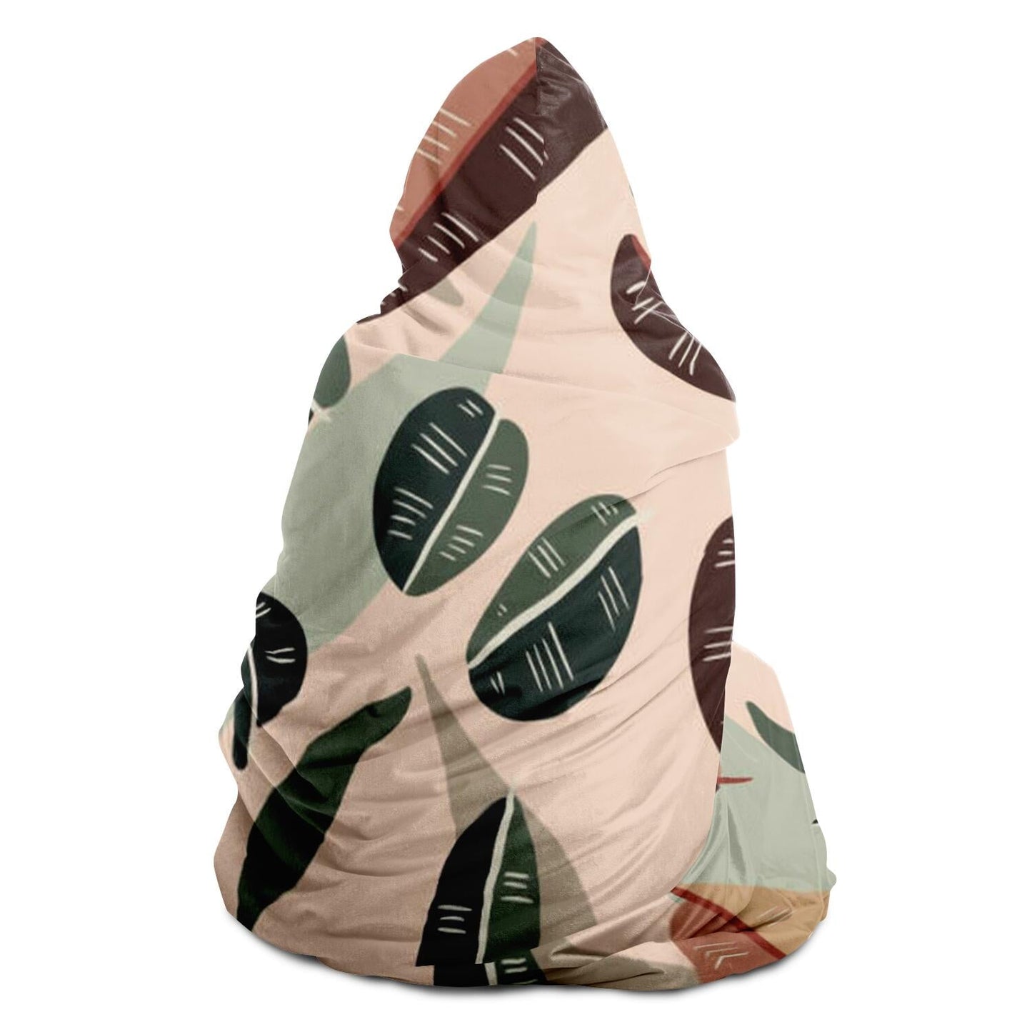 Botanical Leaves fall Hooded Blanket