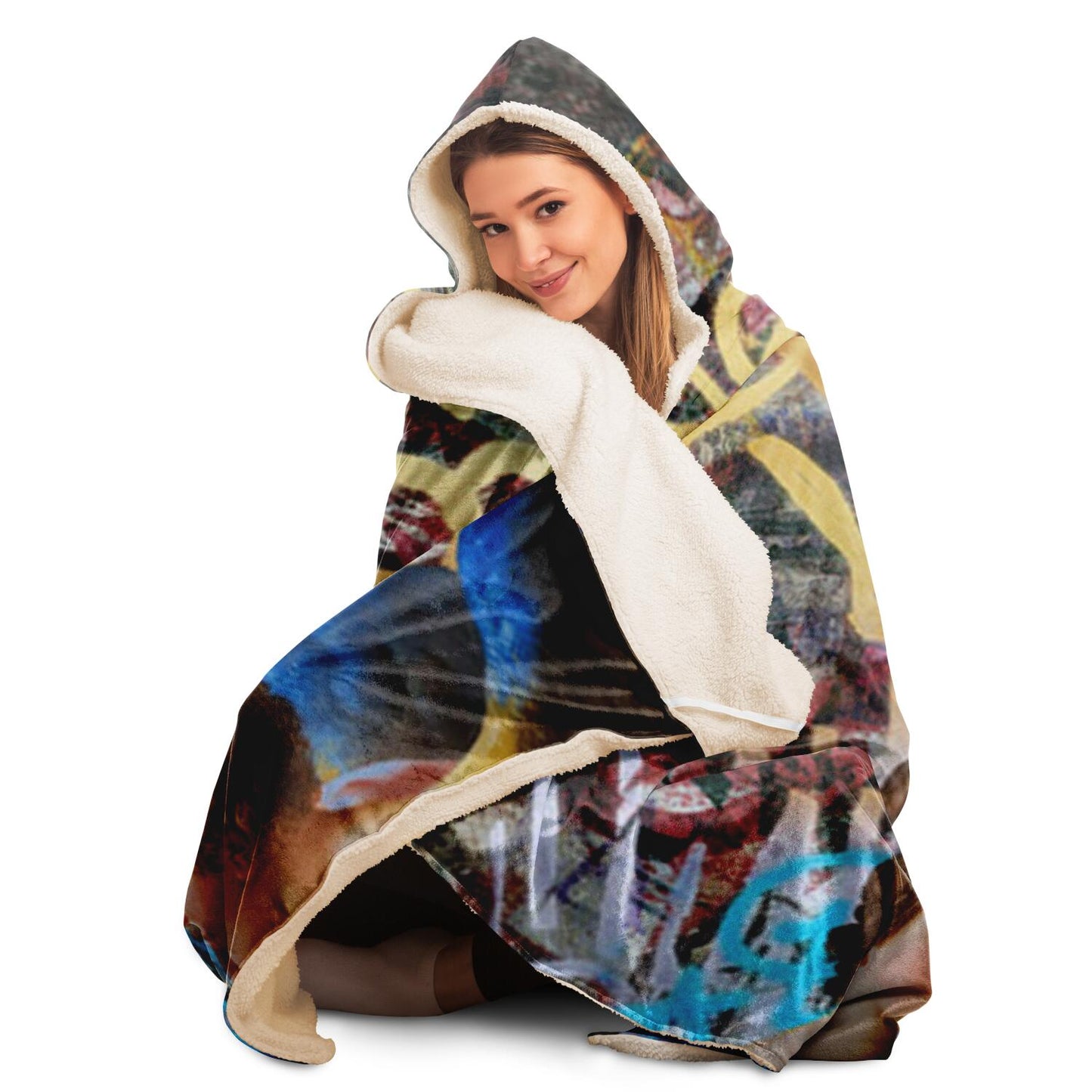 Love Is Needed Hooded Blanket