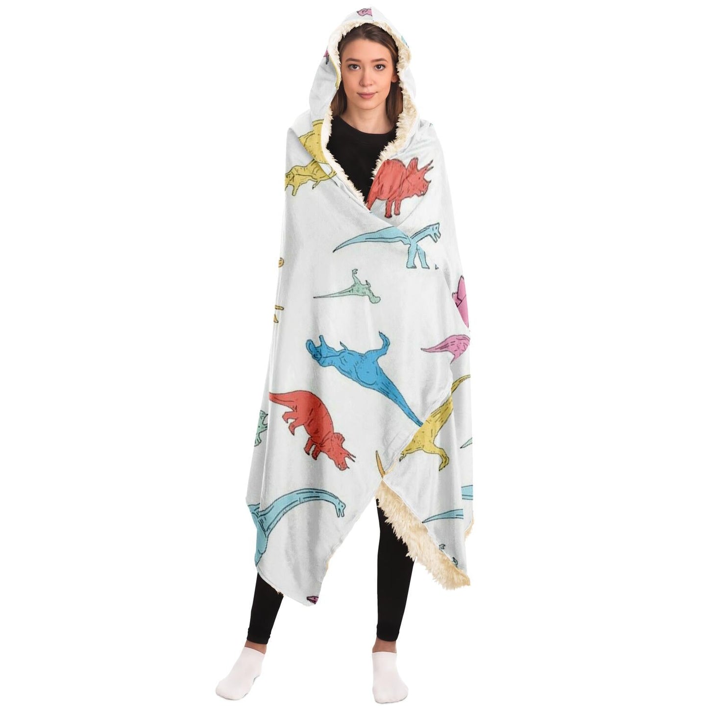 Dinasour Hooded Blanket