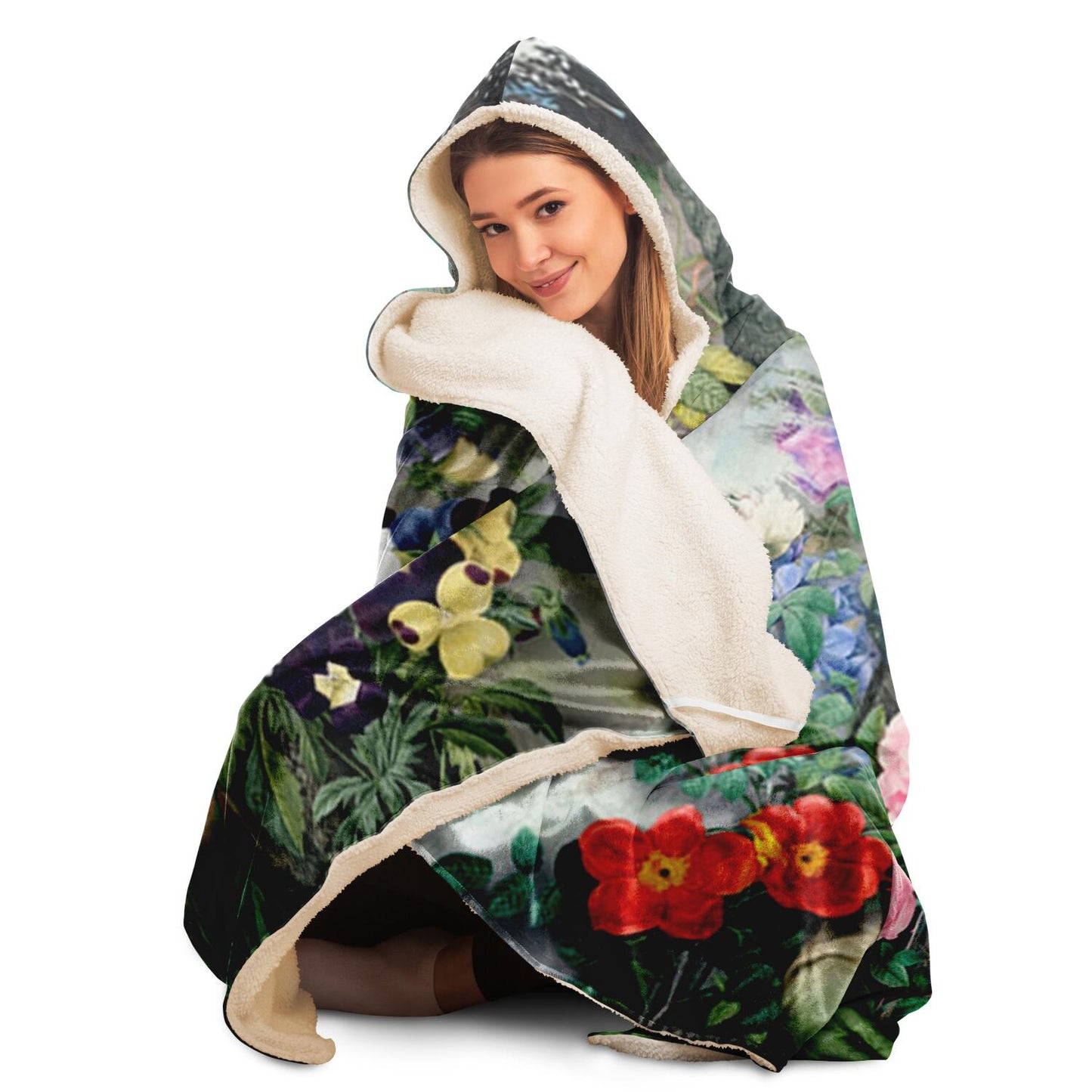 Vandalized Monarchy Hooded Blanket