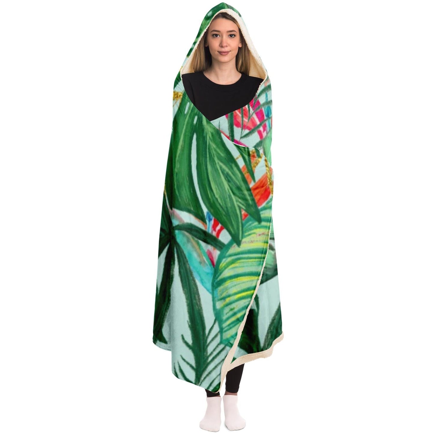 The Tropics III Hooded Blanket