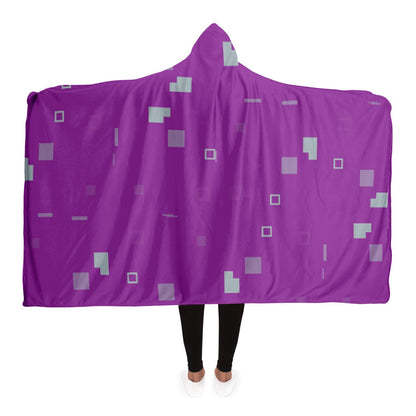 Simple Geometric Pattern Hooded Blanket