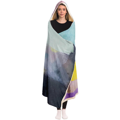 Brush painting texture abstract Hooded Blanket