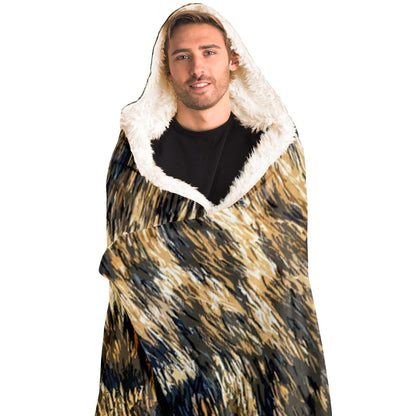 Cheetah Pattern Hooded Blanket