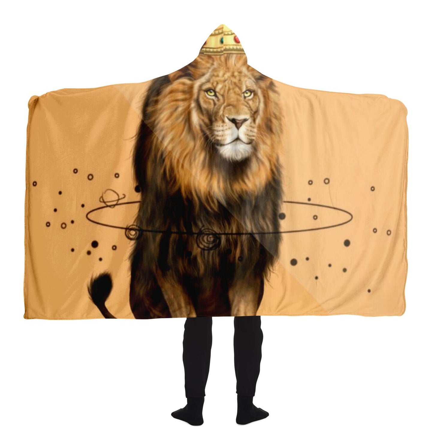 LION POWER Hooded Blanket