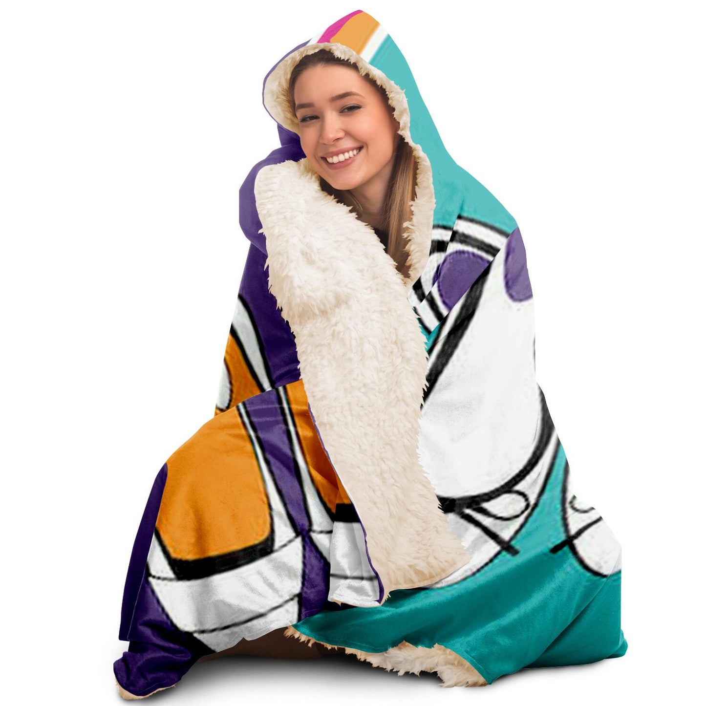 Bold Flats Hooded Blanket