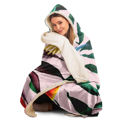 Tropical Garden PosterHooded Blanket